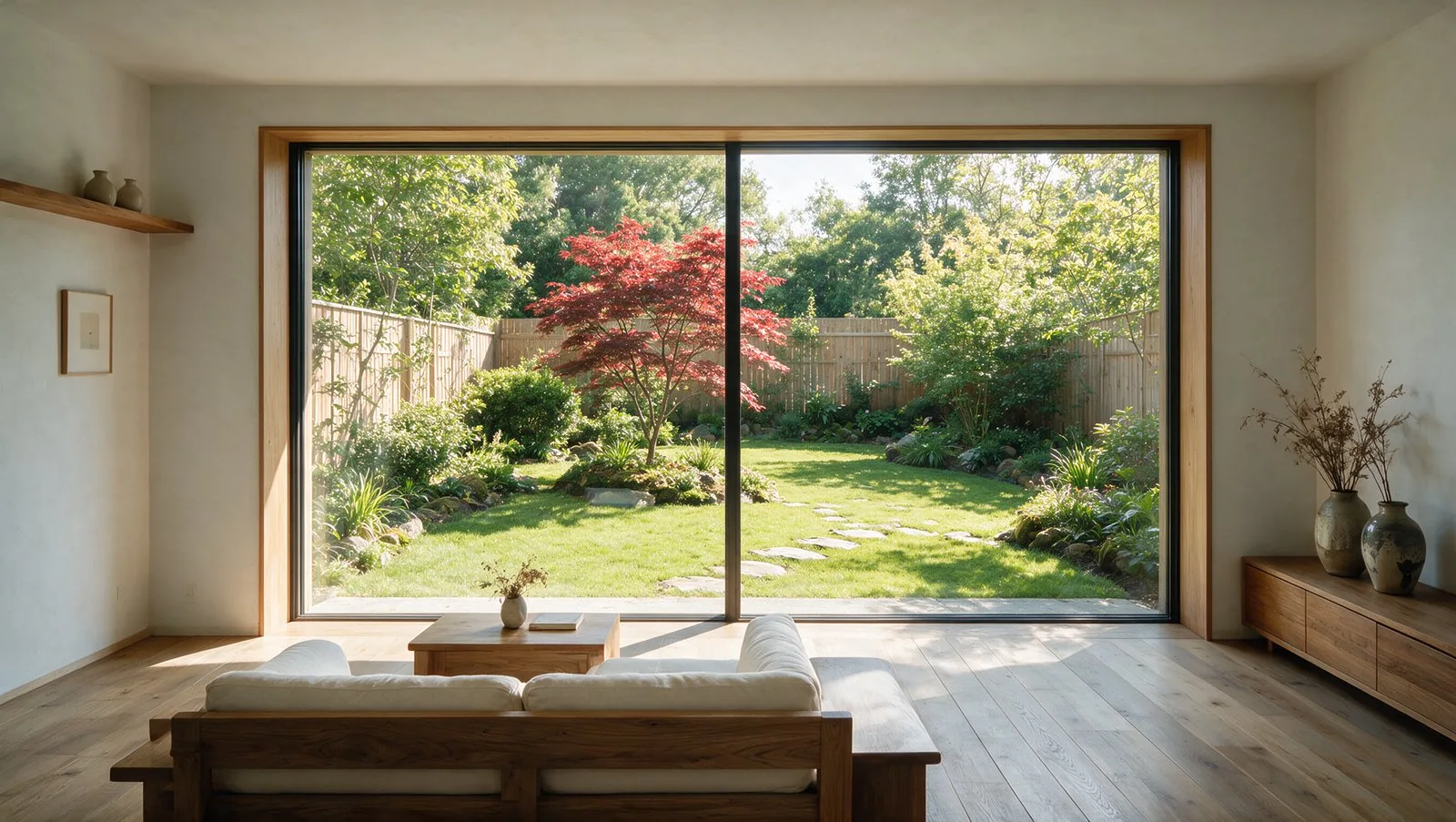 Living-room window: every zone clear