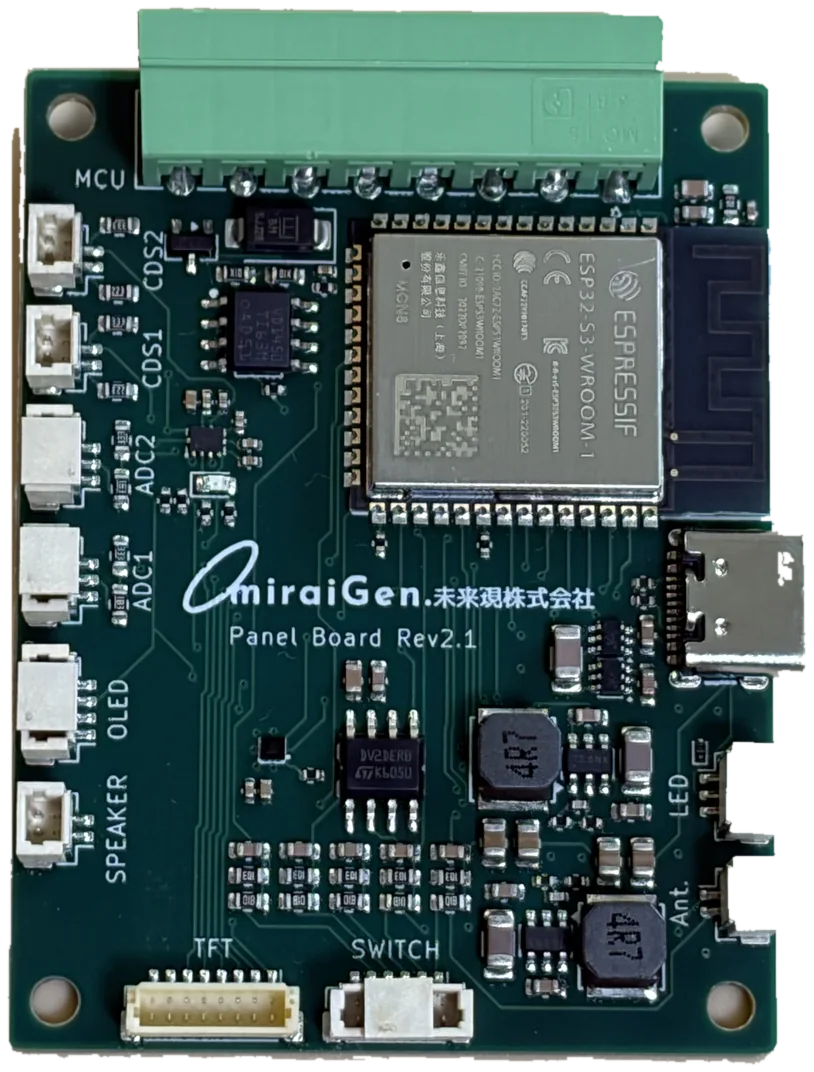 The panel board itself (Rev2.1, under development)